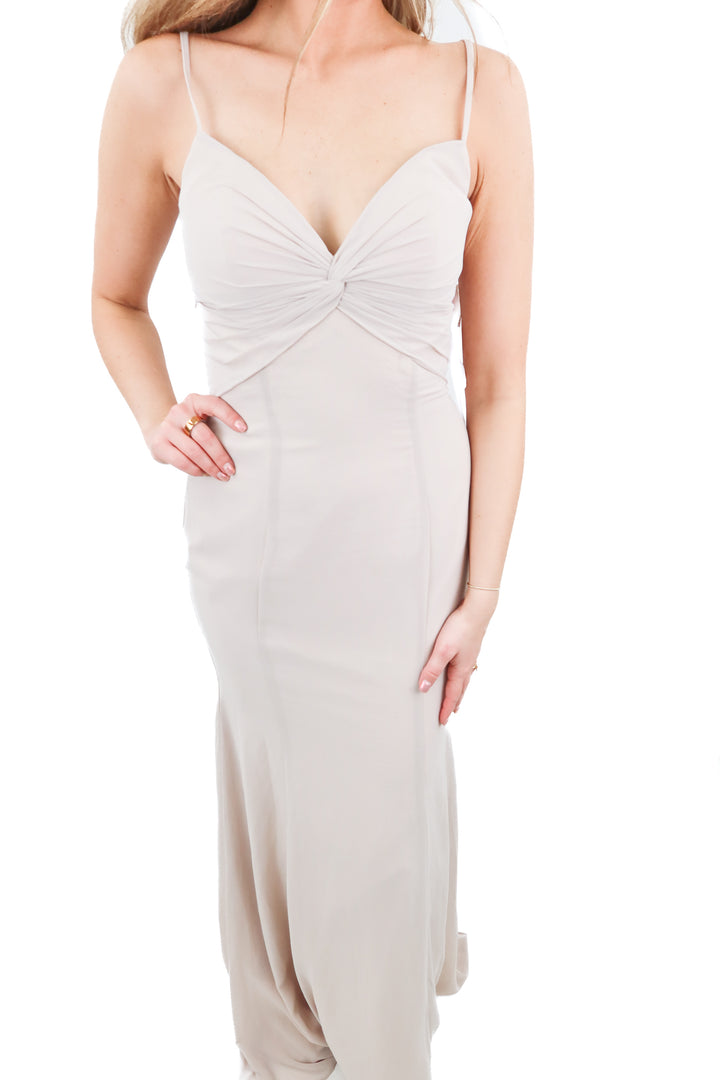 Hayley Paige Occasions beige maxi dress NWT (0)