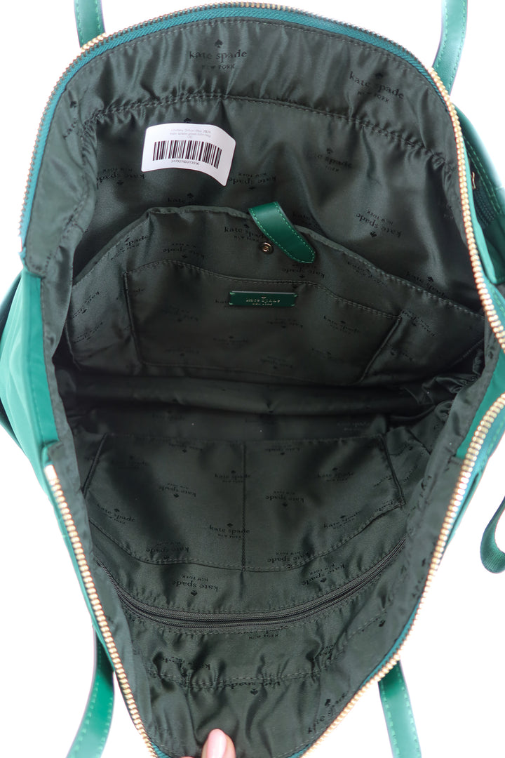 kate spade green tote bag