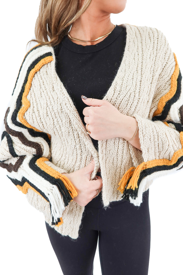 mother multi thick cardigan (s; retail $395)