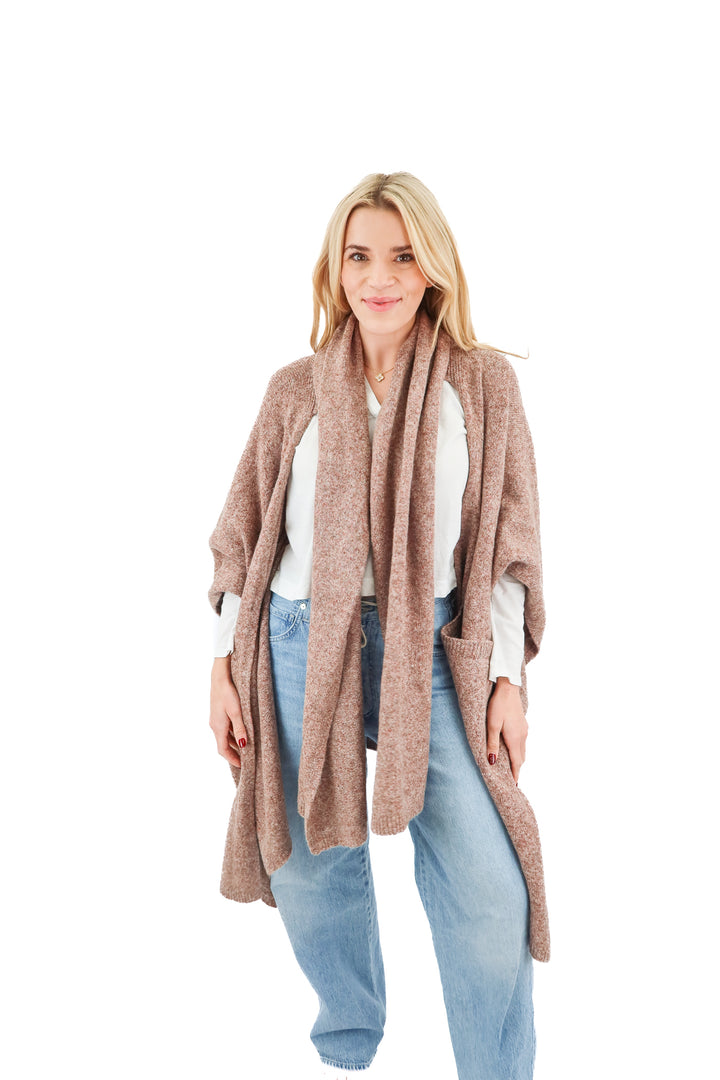 free people purple knit poncho NWT (os; retail $128)
