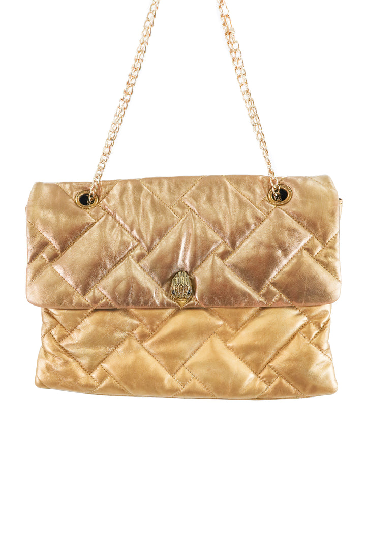 kurt geiger gold quilted eagle bag (retail $198)