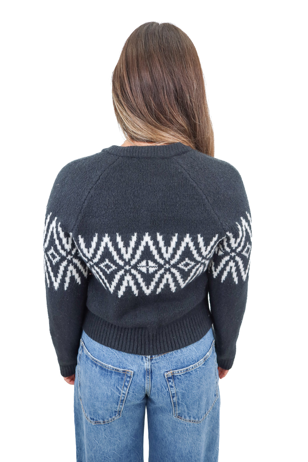 abercrombie & fitch black winter cardigan (S)