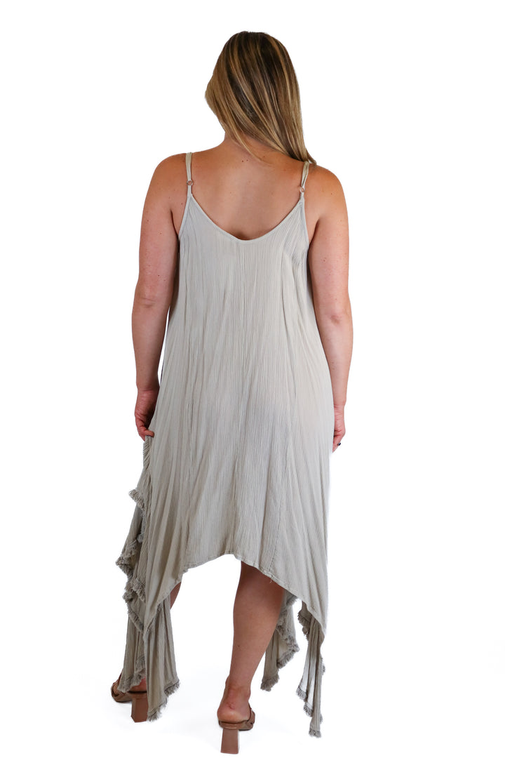Talisman Kerchief Hem Beach Cover Up (S)