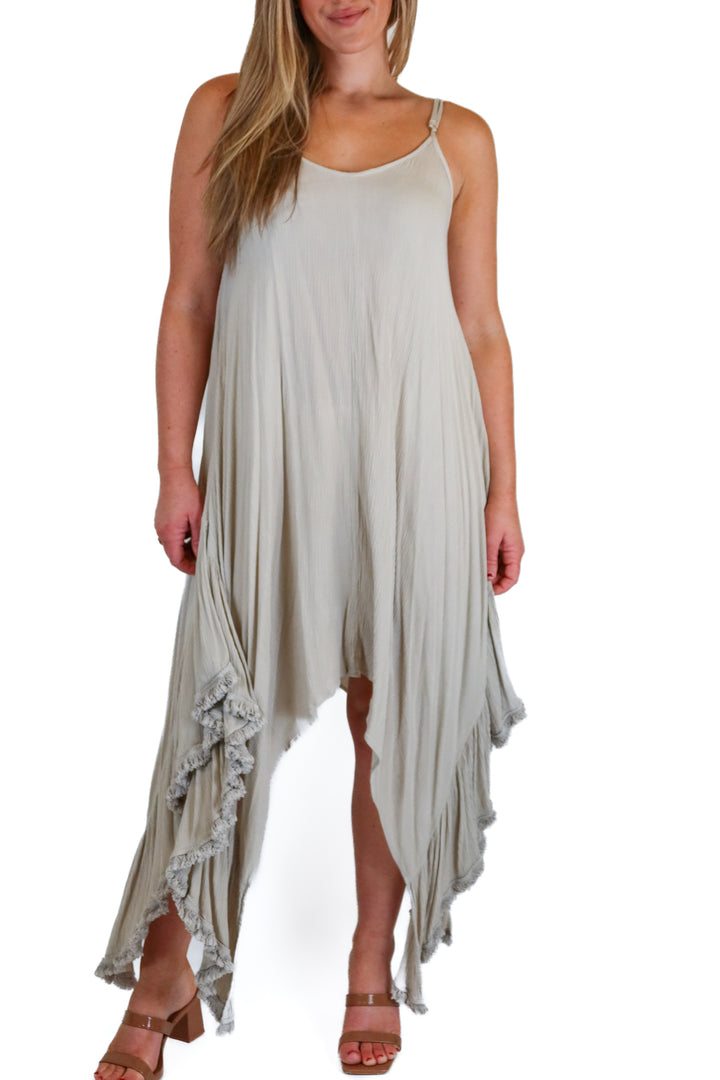 Talisman Kerchief Hem Beach Cover Up (S)