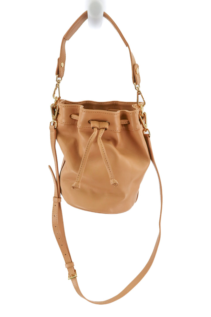 GiGi new york tan bucket crossbody bag (retail $425)