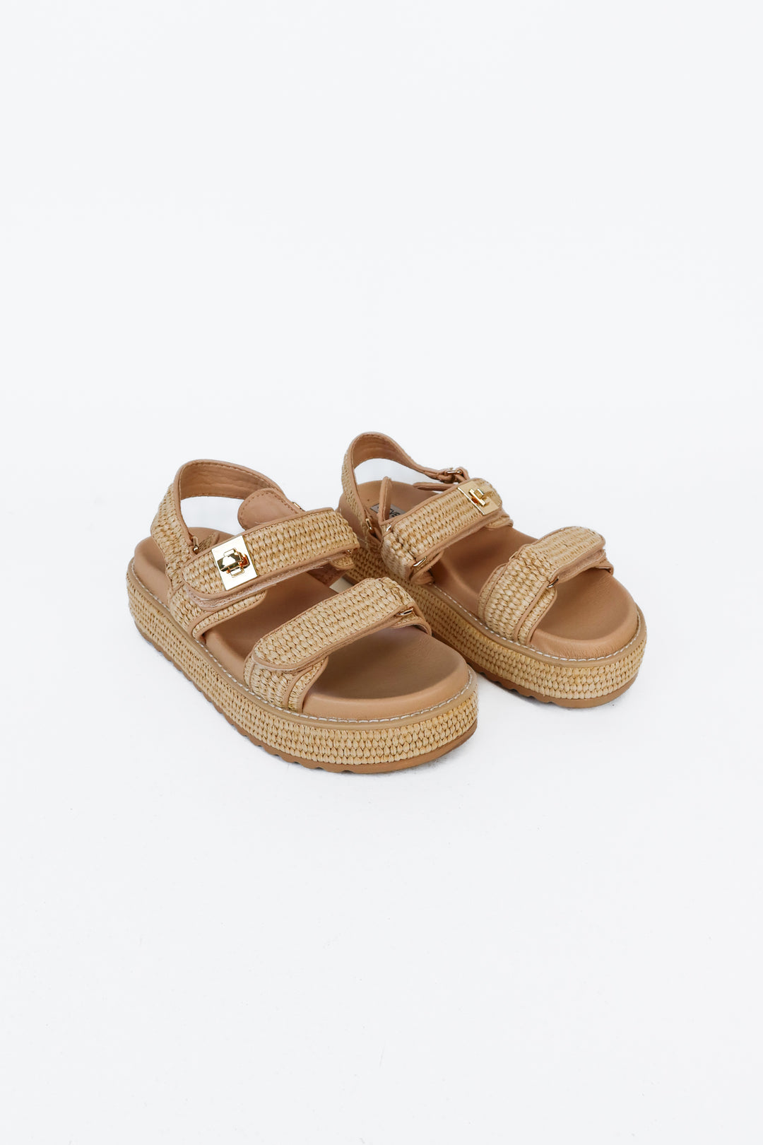 Steve Madden Raffia Flatform Sandals (8)