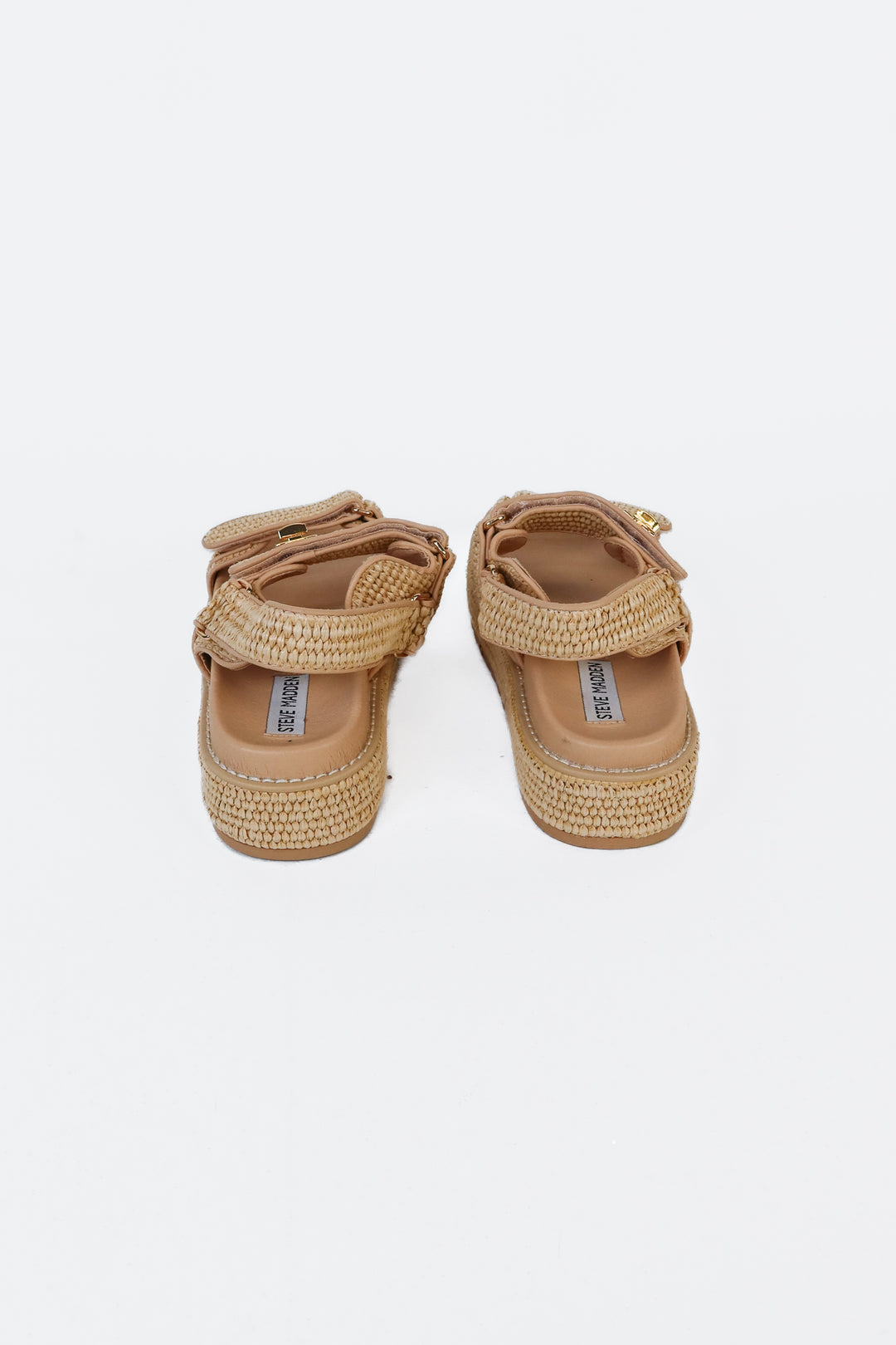 Steve Madden Raffia Flatform Sandals (8)
