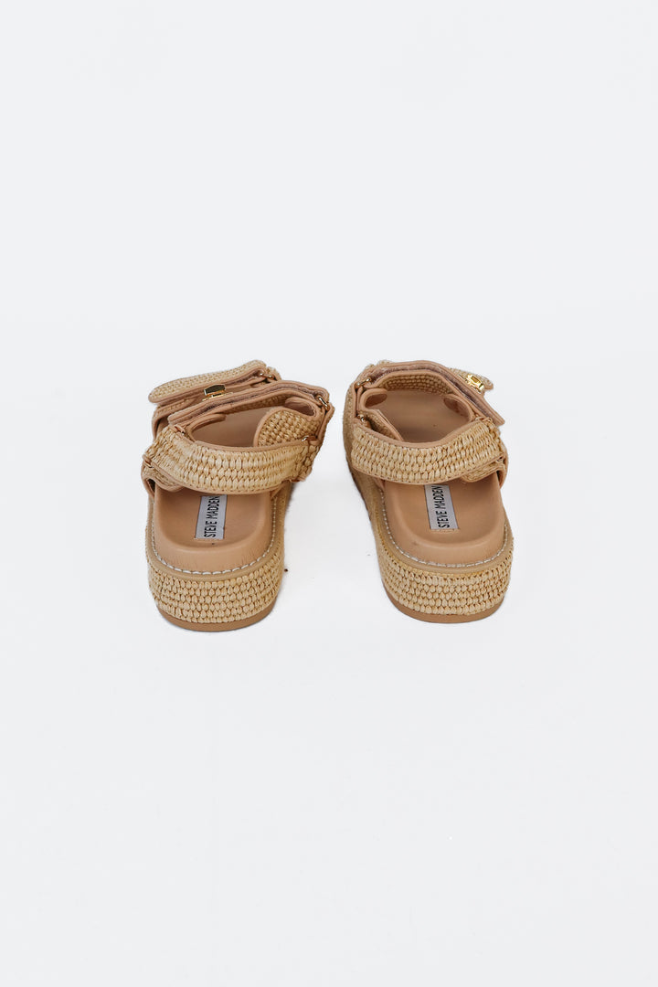 Steve Madden Raffia Flatform Sandals (8)