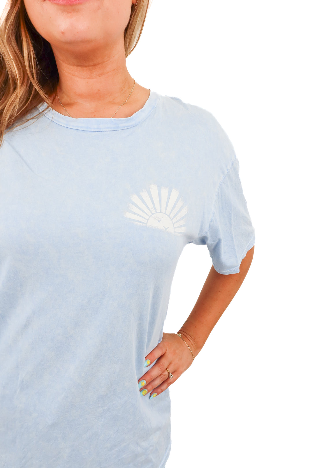 altar'd state blue here comes the sun graphic tee (xs)