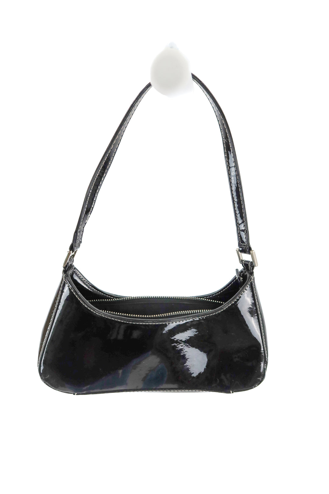 AUCTION urban outfitters black patent leather shoulder bag- ends 11/11 at 8pm CT