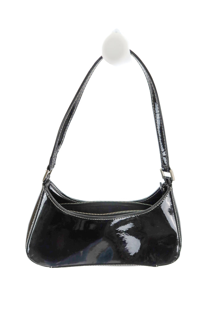 AUCTION urban outfitters black patent leather shoulder bag- ends 11/11 at 8pm CT