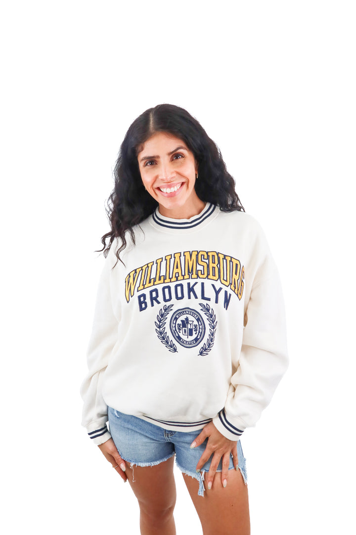 abercrombie & fitch williamsburg crewneck (s; retail $90)