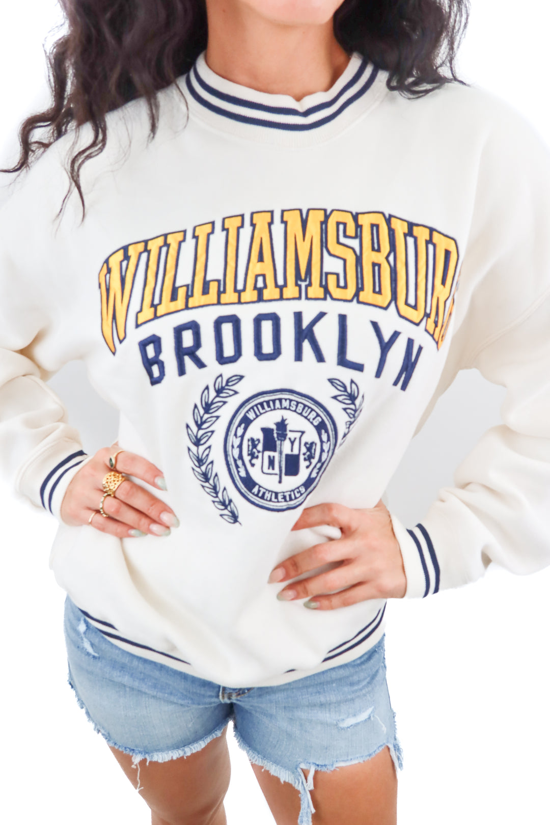 abercrombie & fitch williamsburg crewneck (s; retail $90)