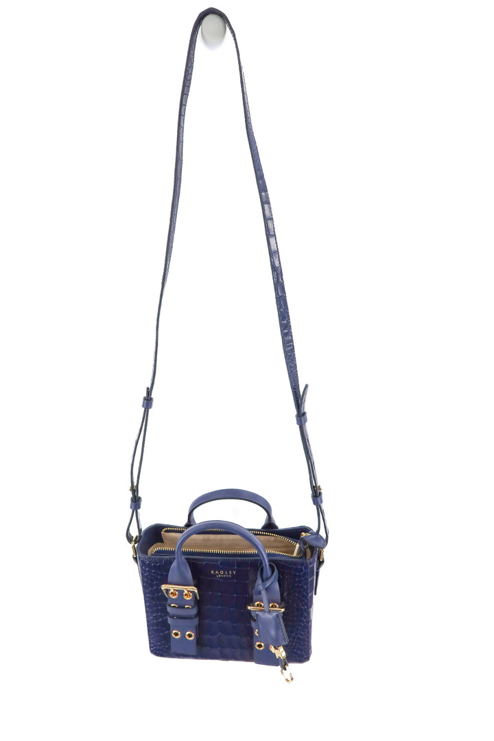 AUCTION radley london blue vegan croc leather small crossbody bag- ends 11/11 at 8 pm CT