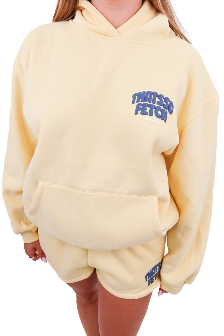 thatssofetch yellow sweat set NWT (m/l; retail $99)
