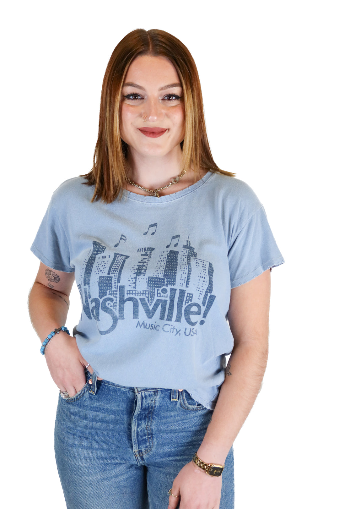 Junk Food Blue Nashville T-Shirt (S)