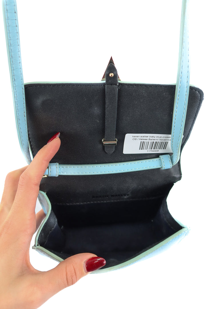 AUCTION karen walker baby blue crossbody bag- ends 11/11 at 8pm CT