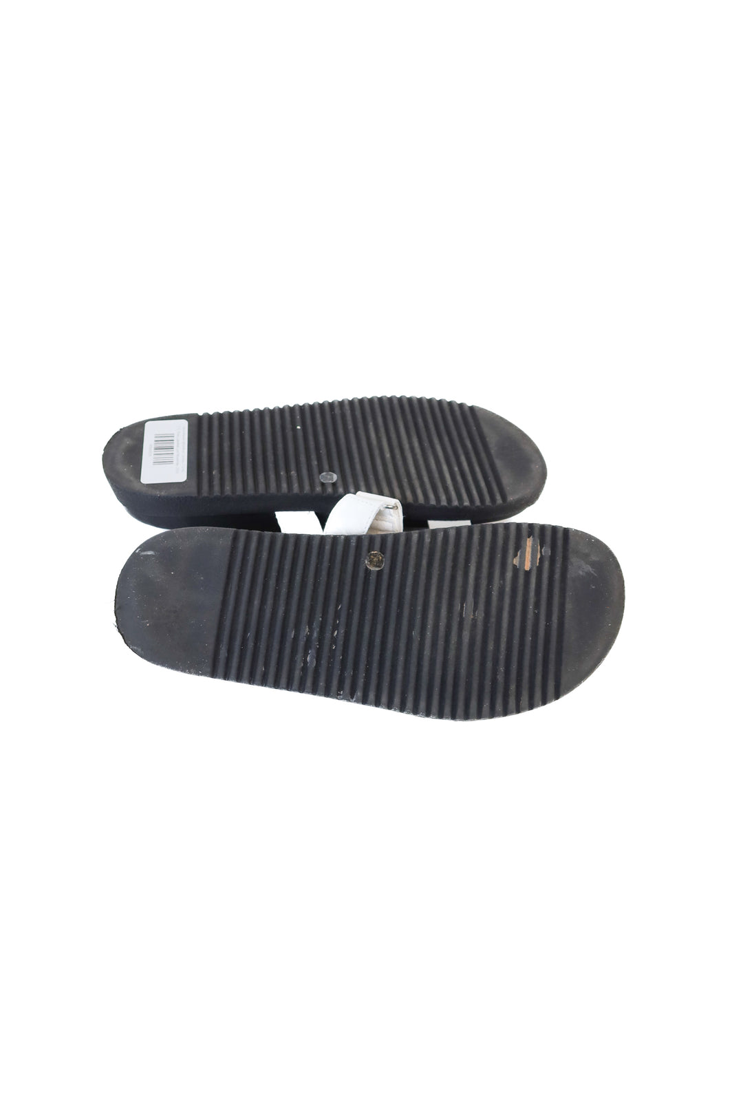 Steve Madden White/Black Sandals (7.5)