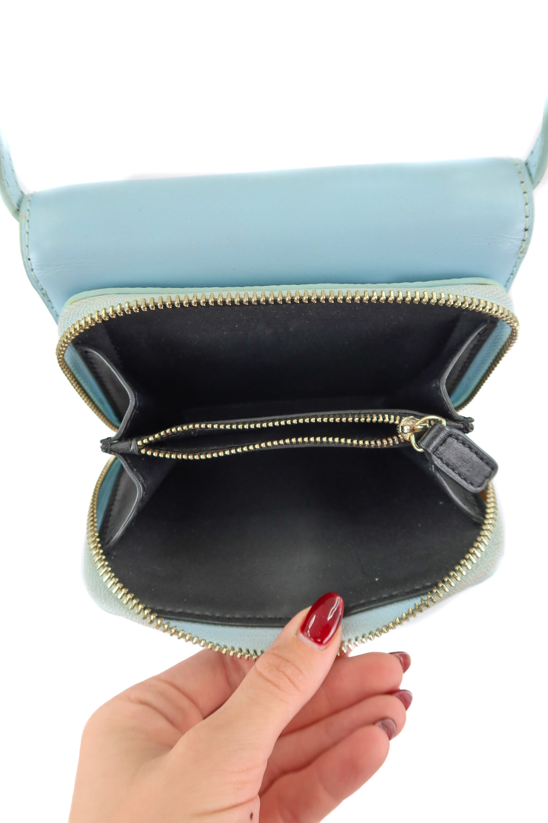 AUCTION karen walker baby blue crossbody bag- ends 11/11 at 8pm CT