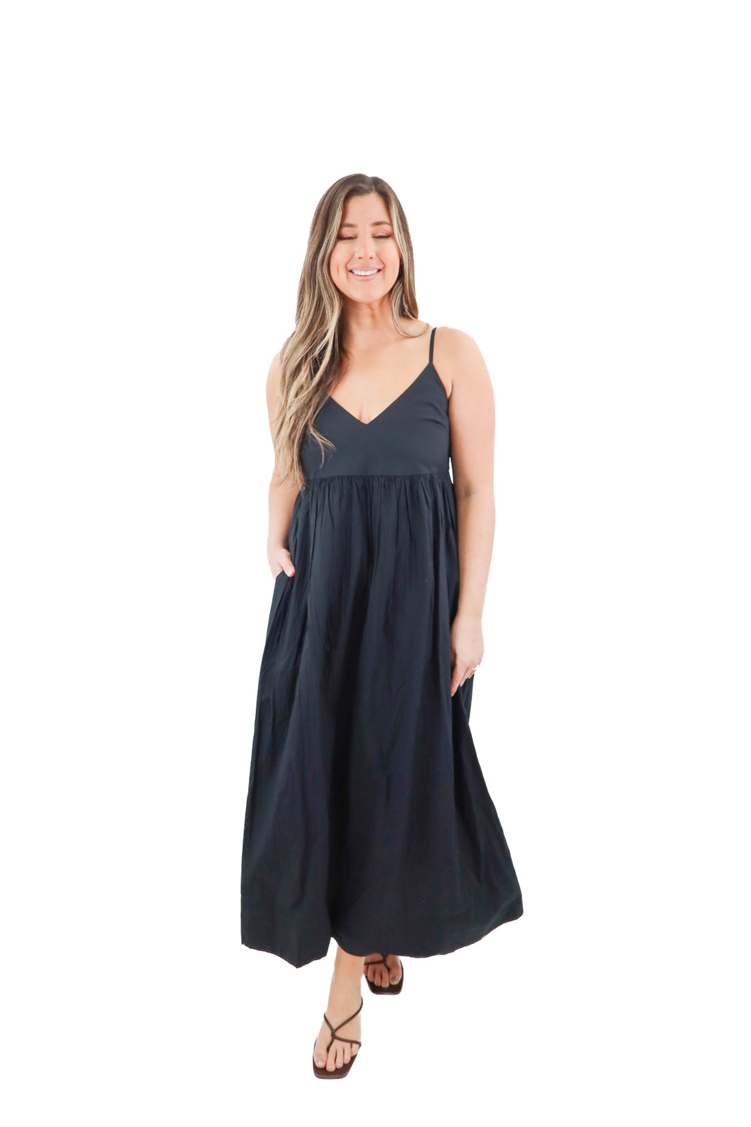 a new day black textured maxi dress NWT (m; retail $35)