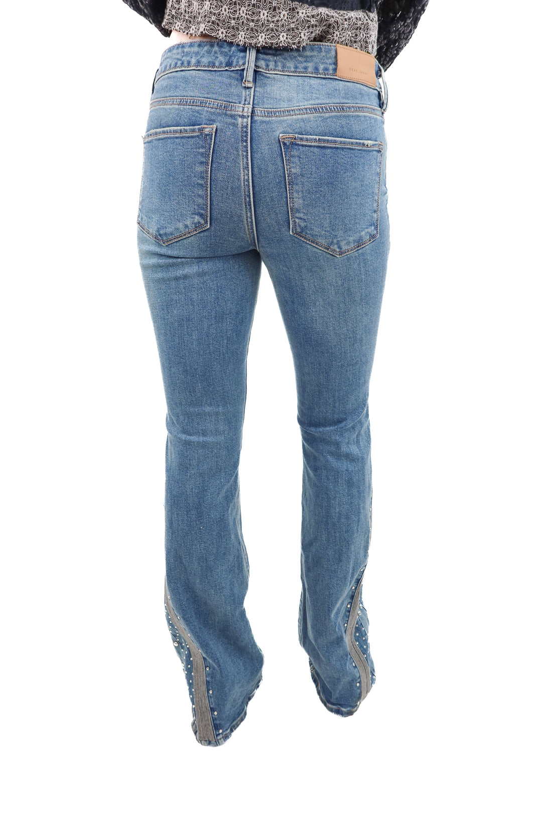 dear john rhinestone detail jeans (26; retail $119)