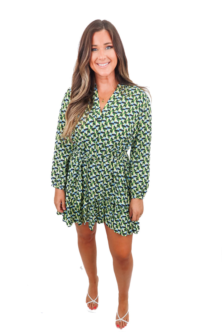 Zara geometric dress (M)