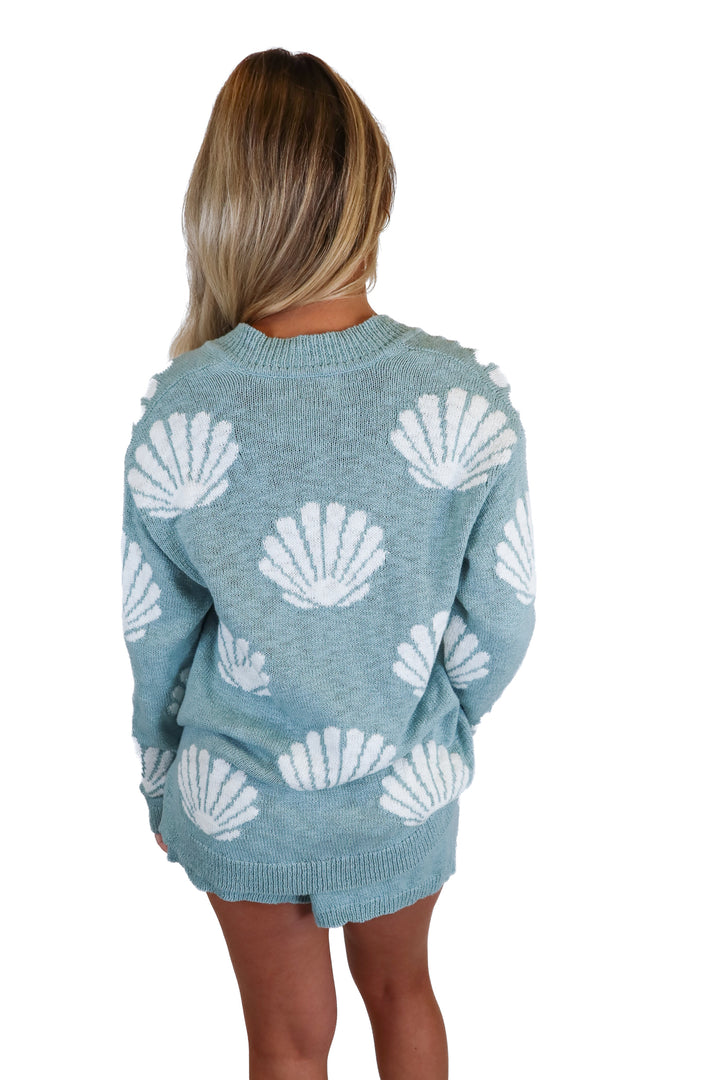 Show Me Your Mumu Seashell Knit Sweater and Shorts Set (XS)