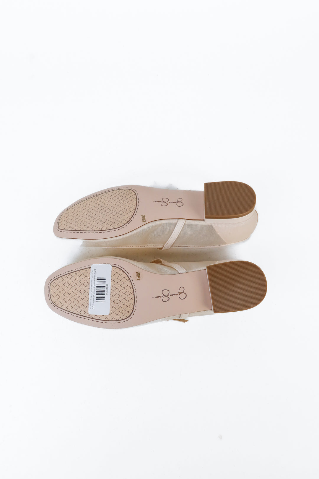 Jessica Simpson Ivory Mesh Mary Jane Flats NWOT (8.5; Retail $79)