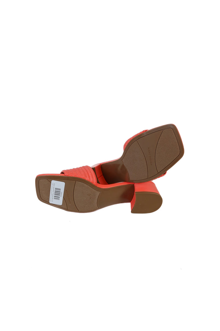 Marc Fisher Orange Block Heel Sandals NWOT (8.5; Retail $85)