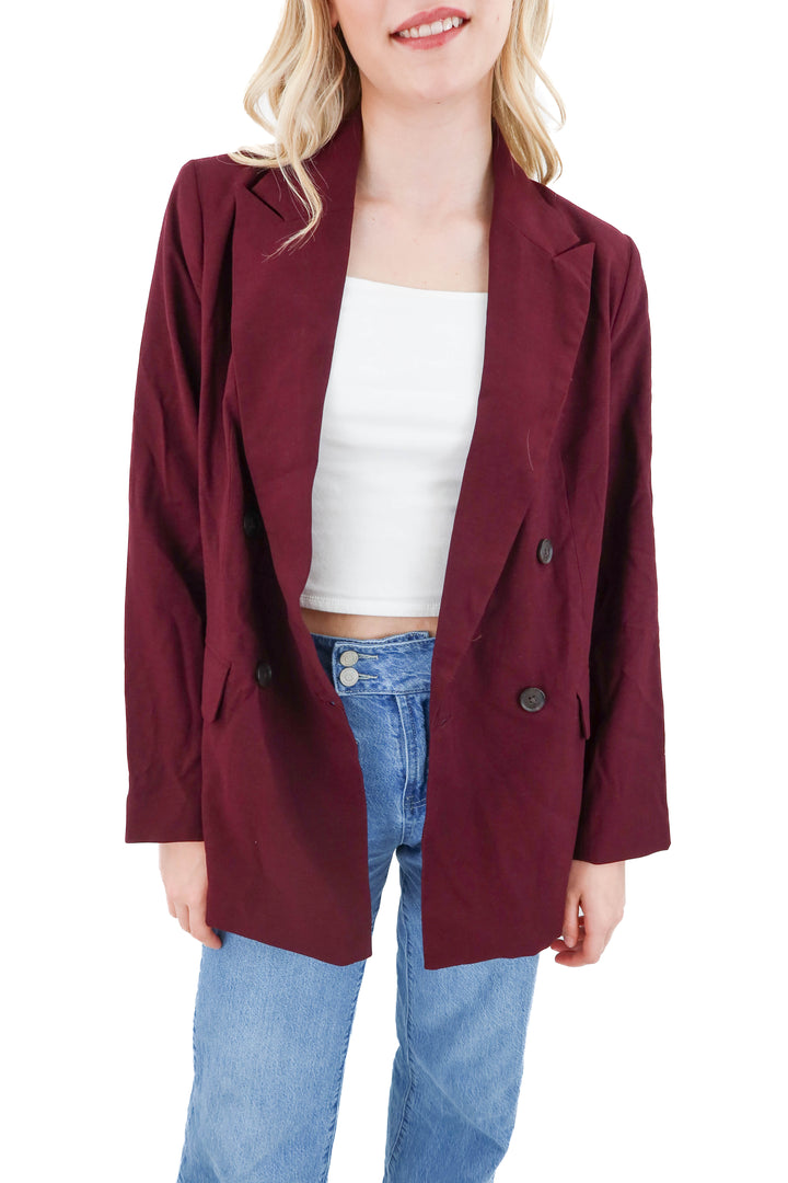 a new day maroon blazer (xs)