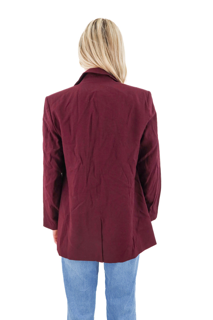 a new day maroon blazer (xs)