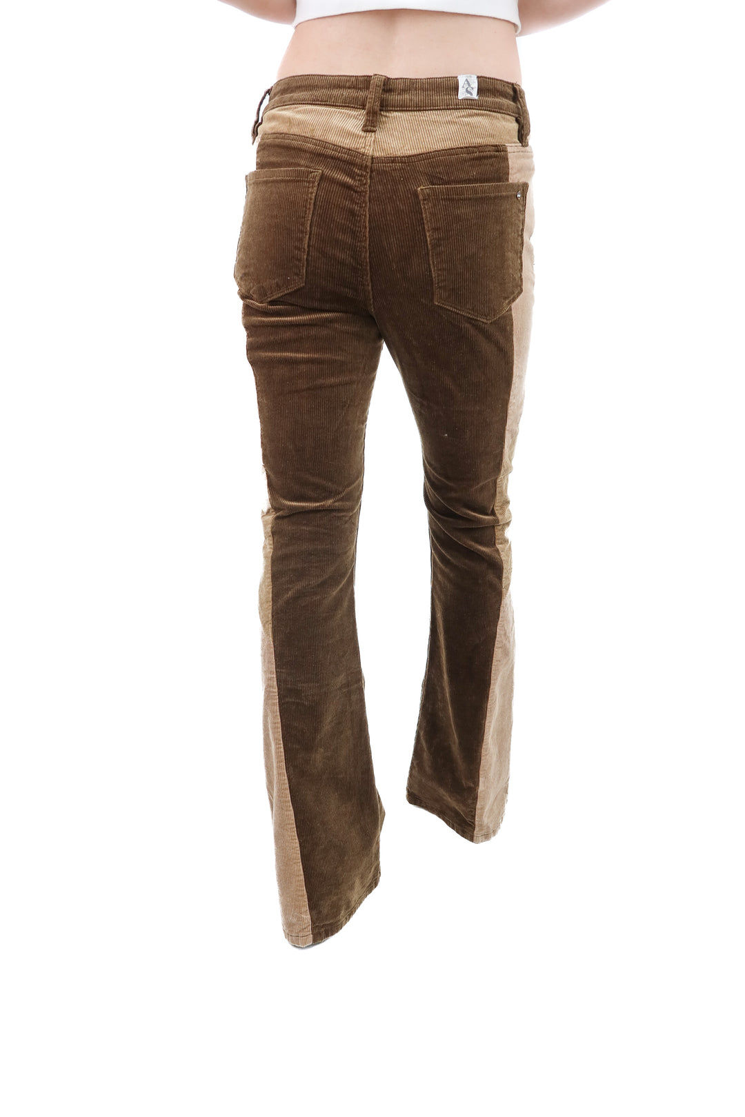 altrd state brown colorblock corduroy pants (27; retail $92)