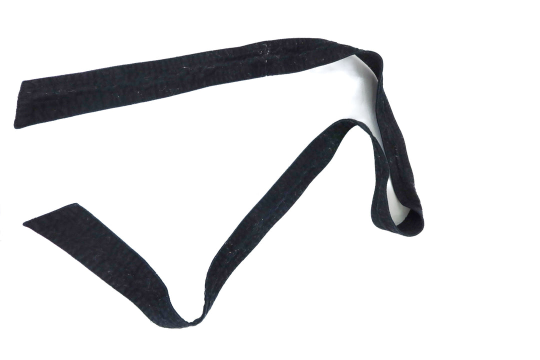 black sash wrap belt