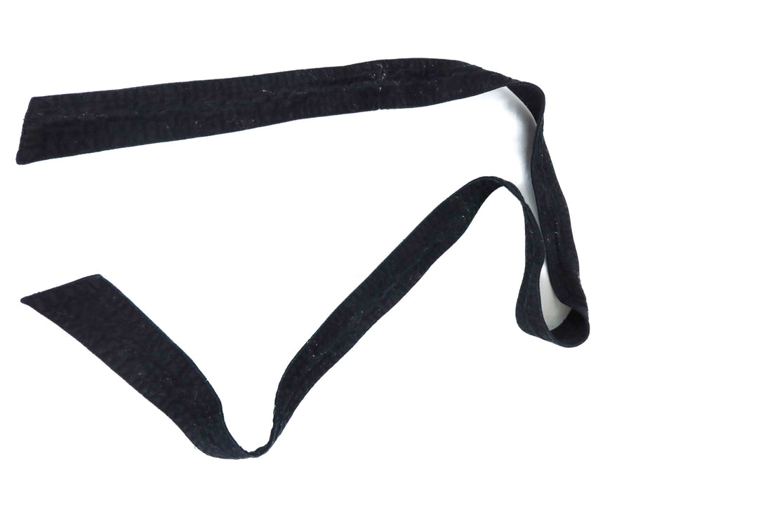 black sash wrap belt