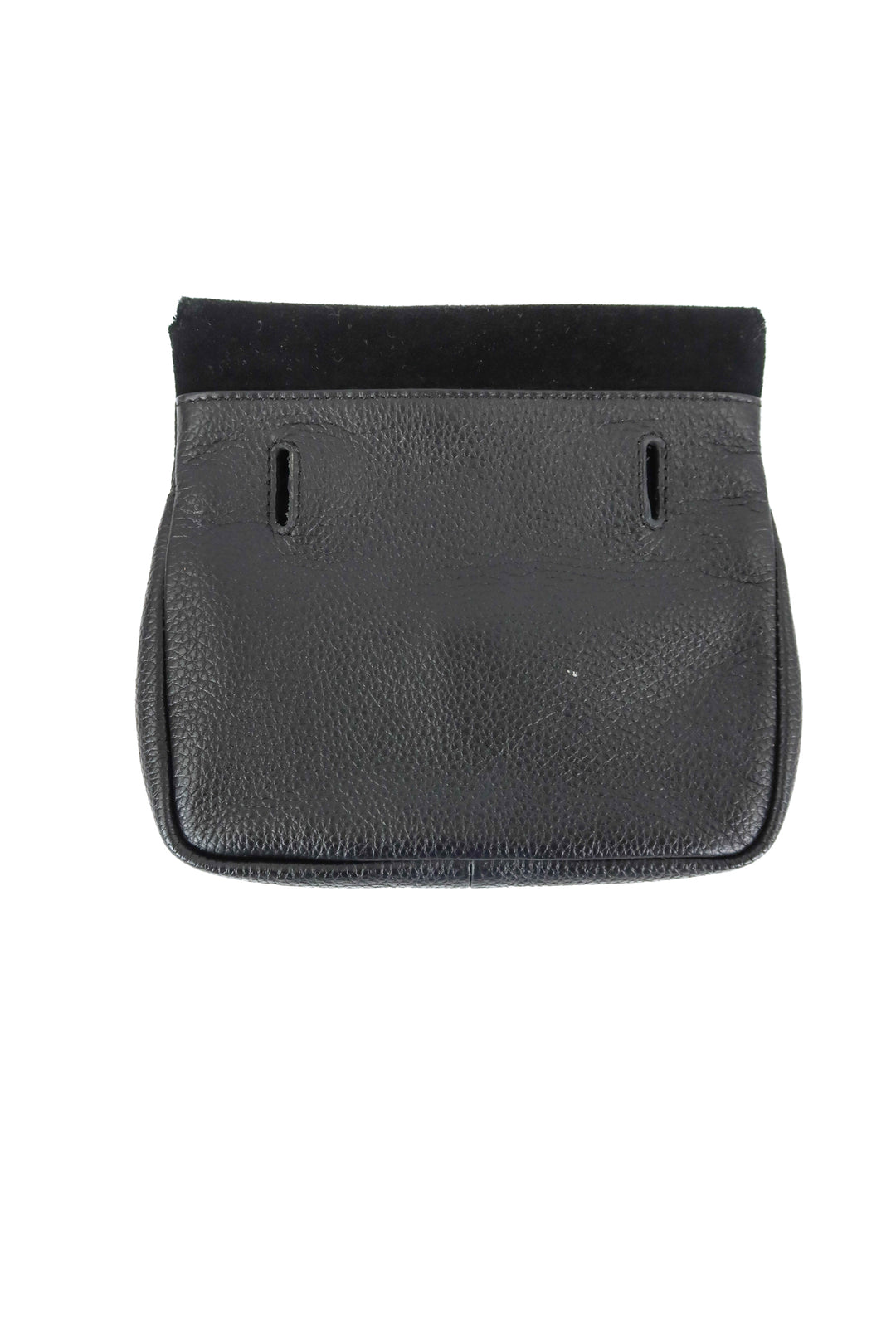 clove & revel black clutch purse/belt bag
