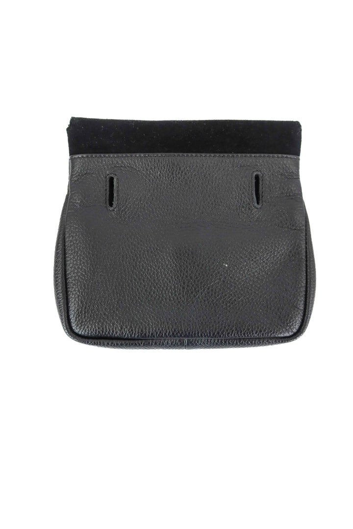 clove & revel black clutch purse/belt bag