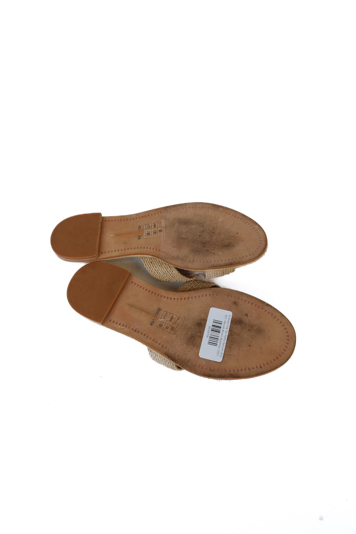 Dolce Vita Tan Raffia Sandals (8.5)