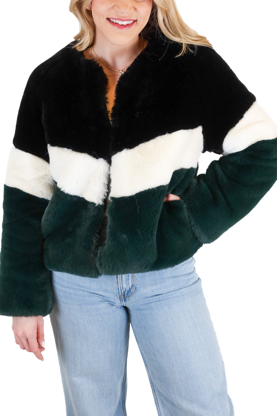 Apparis Faux Fur Cropped Jacket (S; retail $395)