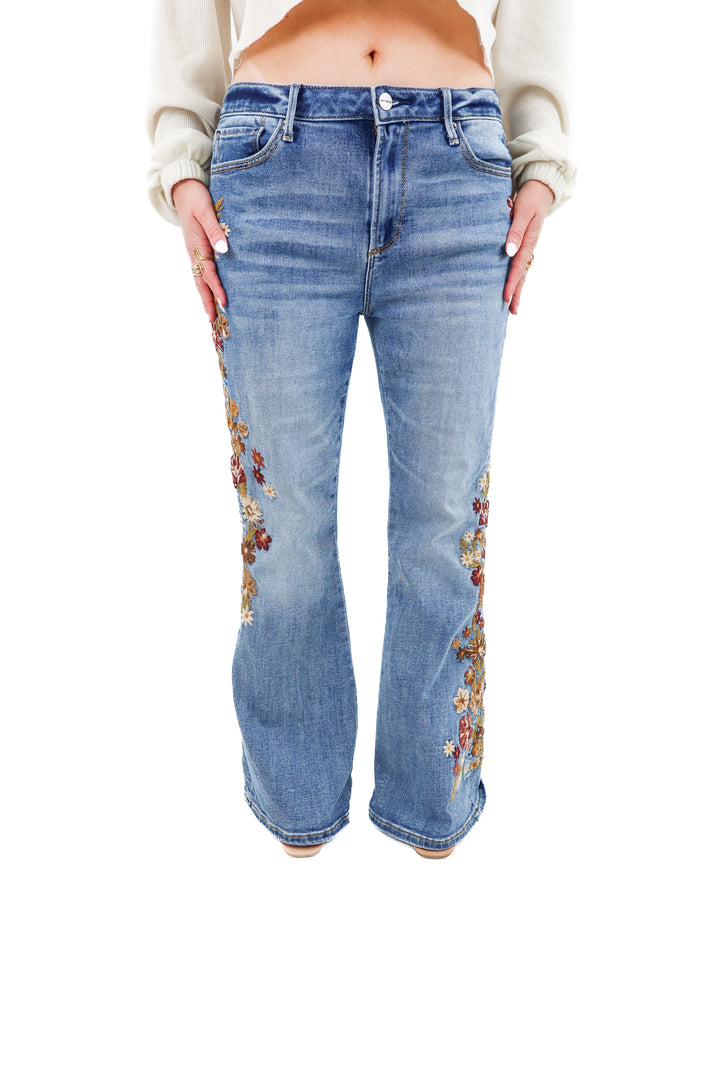 driftwood floral jeans (30; retail $218)
