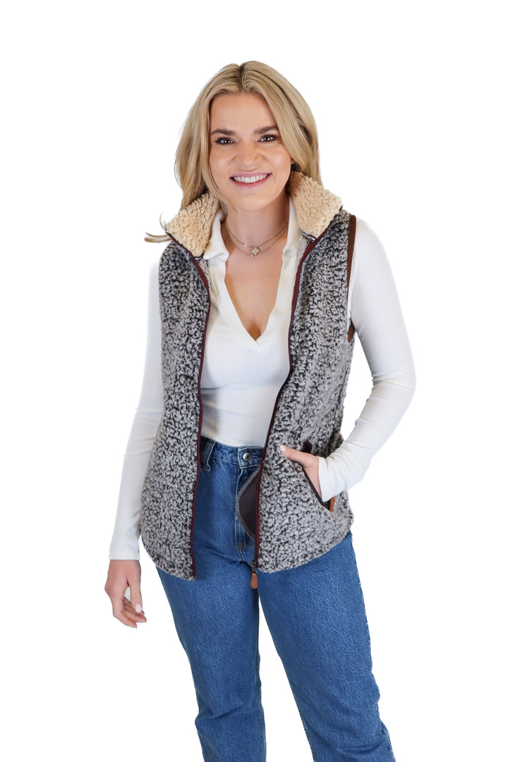 Shop the Mint Fuzzy Sherpa Vest (S/M)