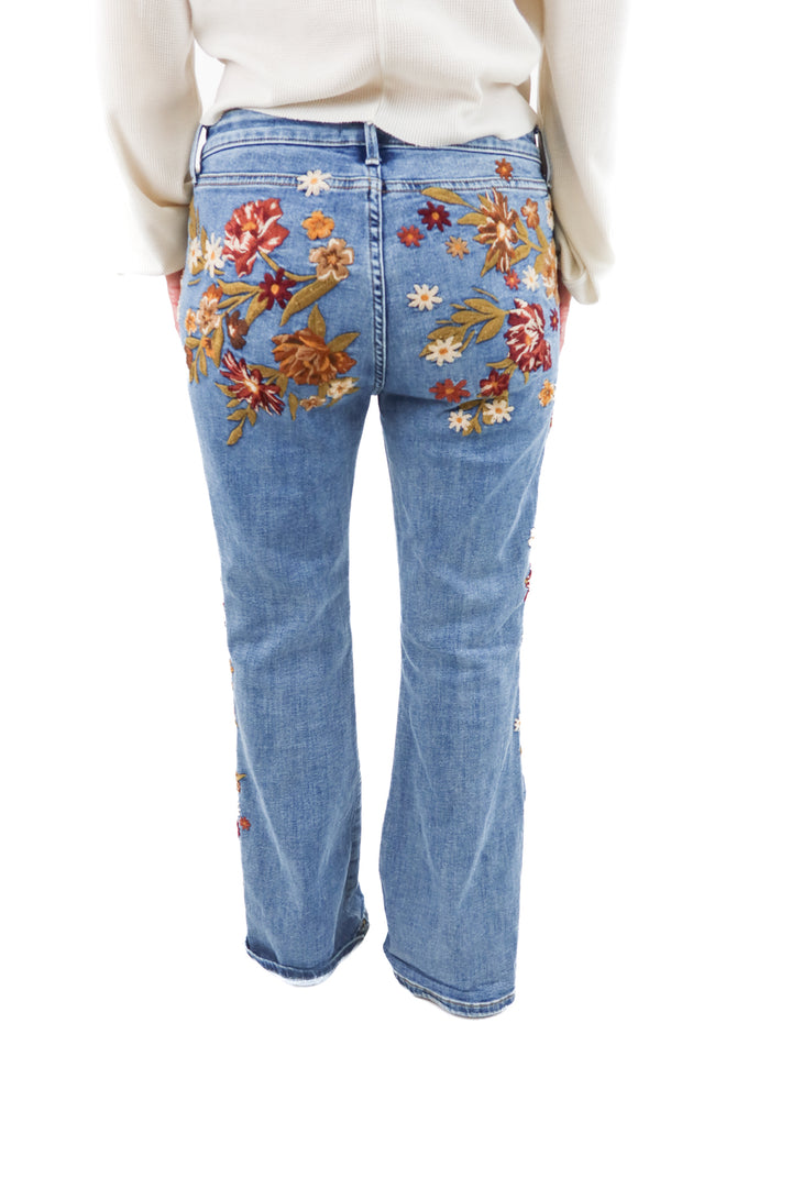 driftwood floral jeans (30; retail $218)