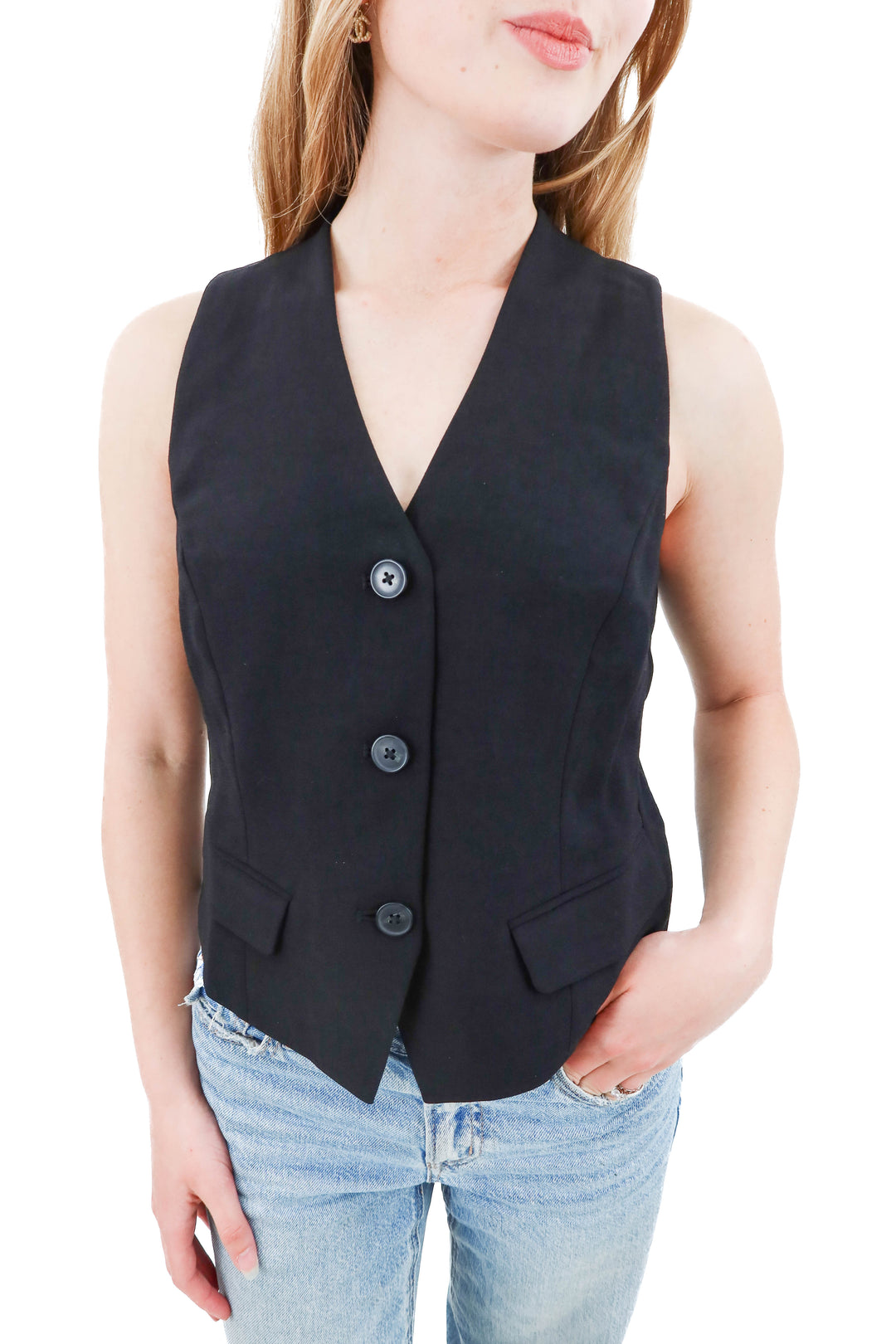 spanx black vest NWT (xs)