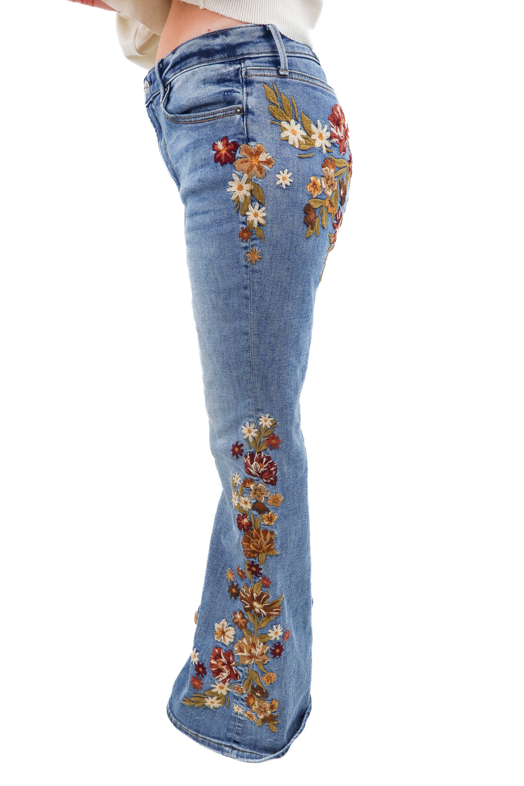 driftwood floral jeans (30; retail $218)