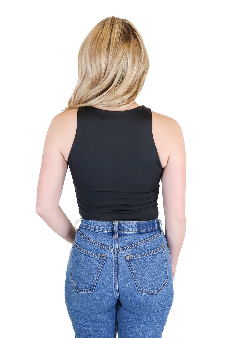 Reoria Black Bodysuit Tank (S)