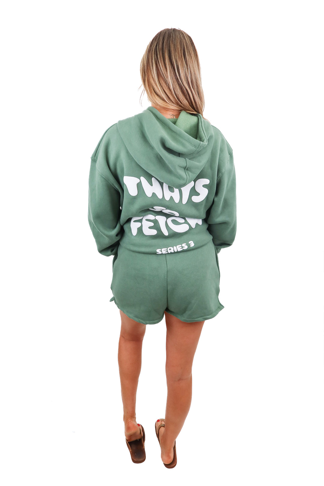 thats so fetch green sweat set NWT (M/L; retail $100)