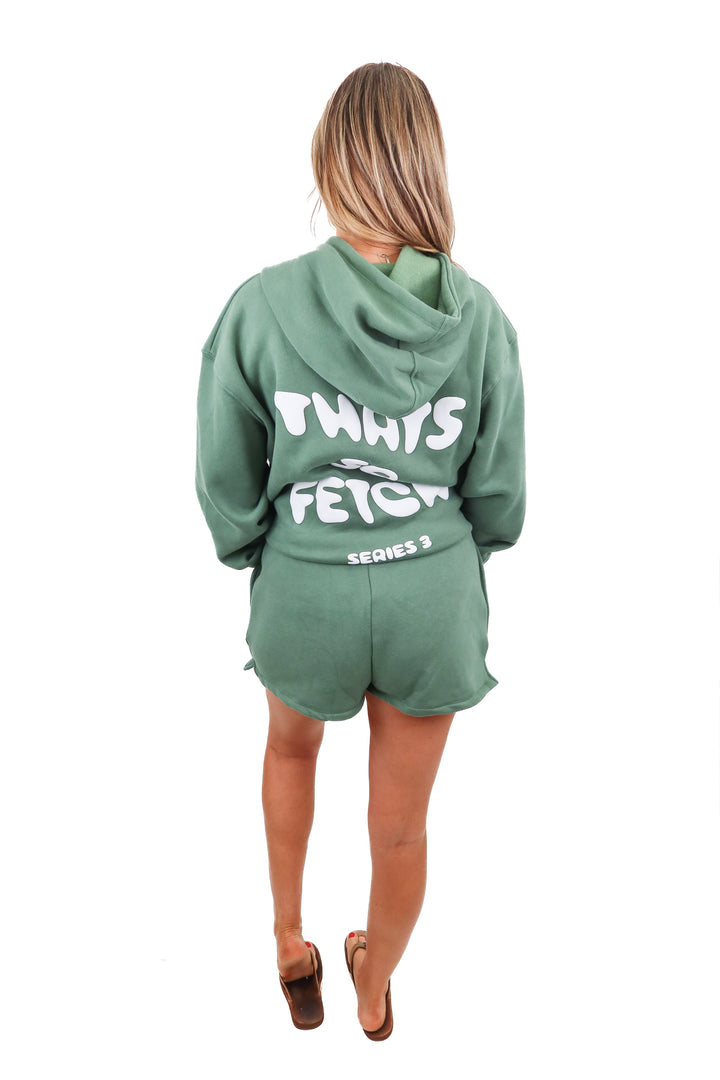thats so fetch green sweat set NWT (M/L; retail $100)