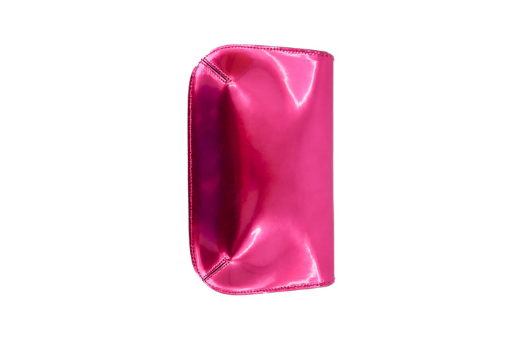 giorgio armani pink metallic clutch