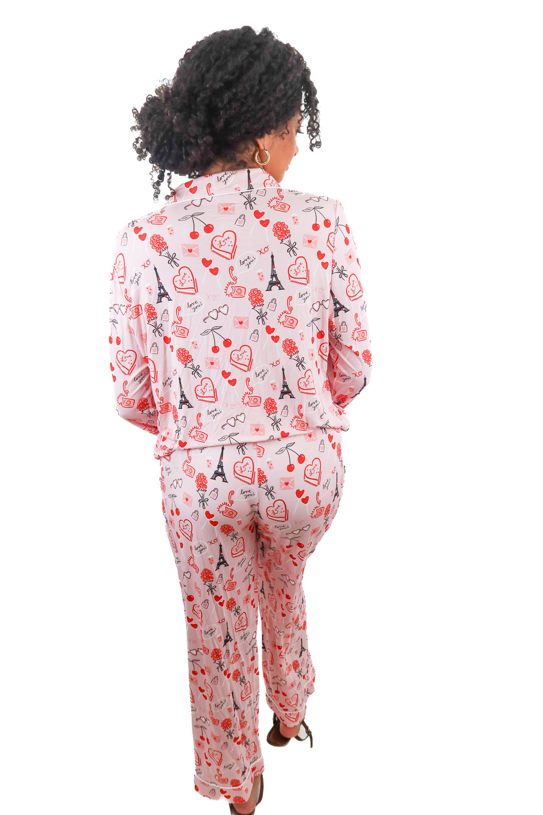silks red love pj set NWT (m)