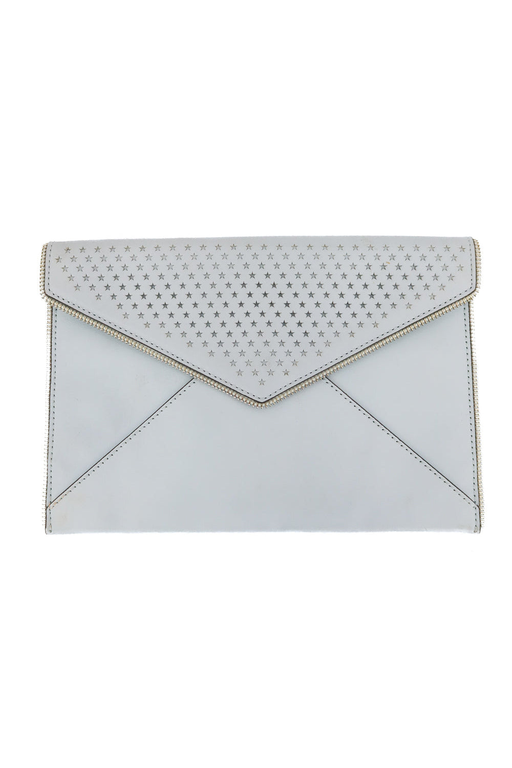 AUCTION rebecca minkoff baby blue envelope clutch- ends 11/11 at 8 pm CT