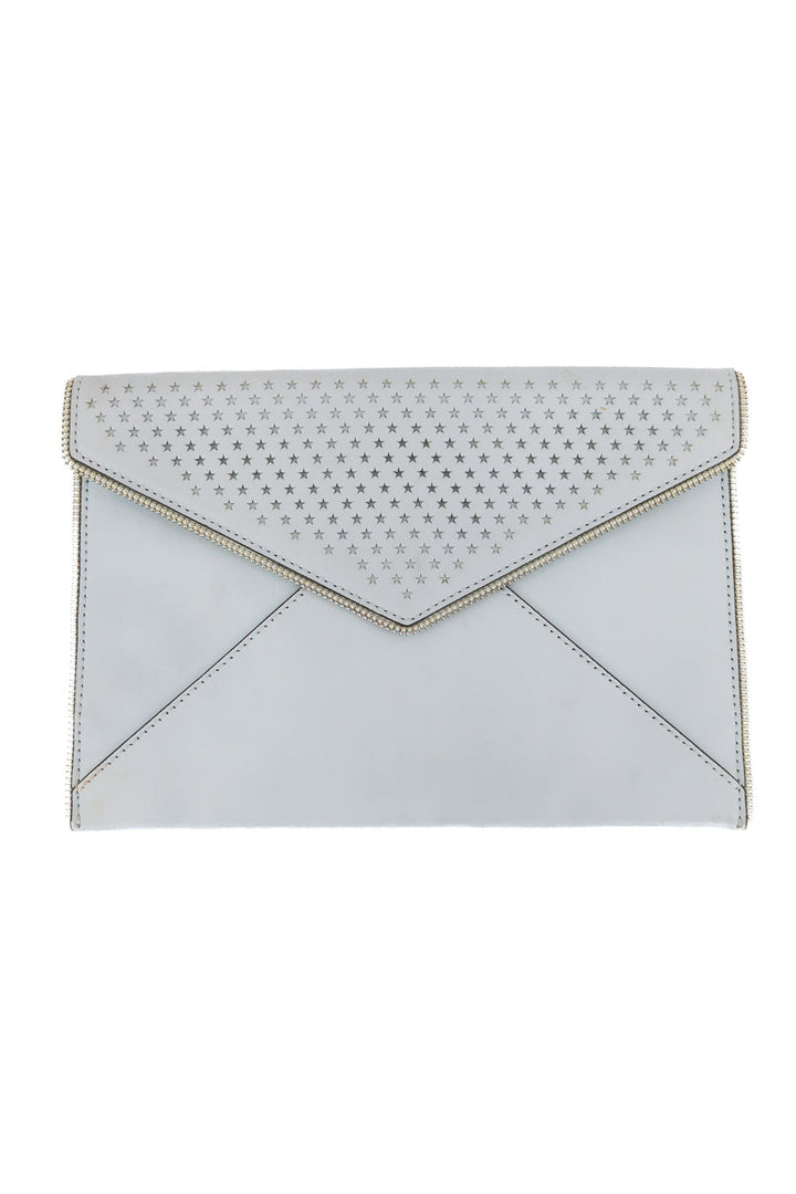 AUCTION rebecca minkoff baby blue envelope clutch- ends 11/11 at 8 pm CT